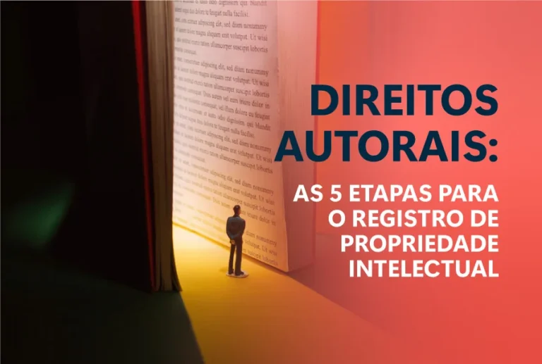 Direitos Autorais - Homem lendo um livro gigante
