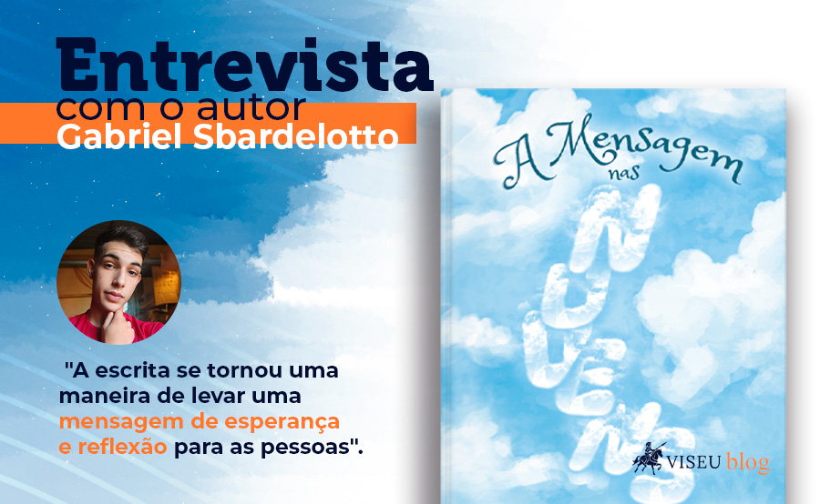 Gabriel Sbardelotto autor do livro Mensagem nas Nuvens