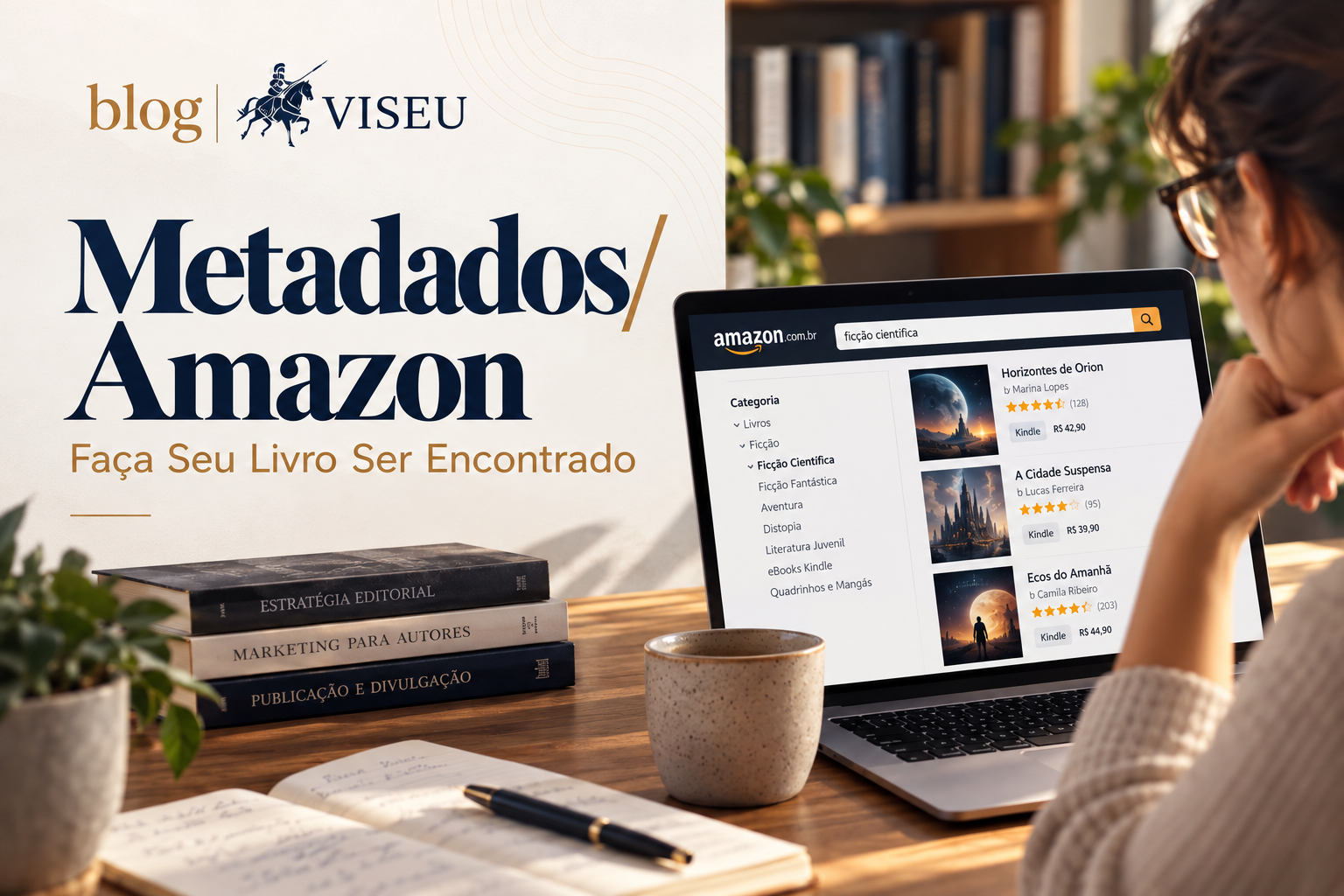 Metadados na Amazon: como fazer seu livro aparecer em buscas (não desaparecer)
