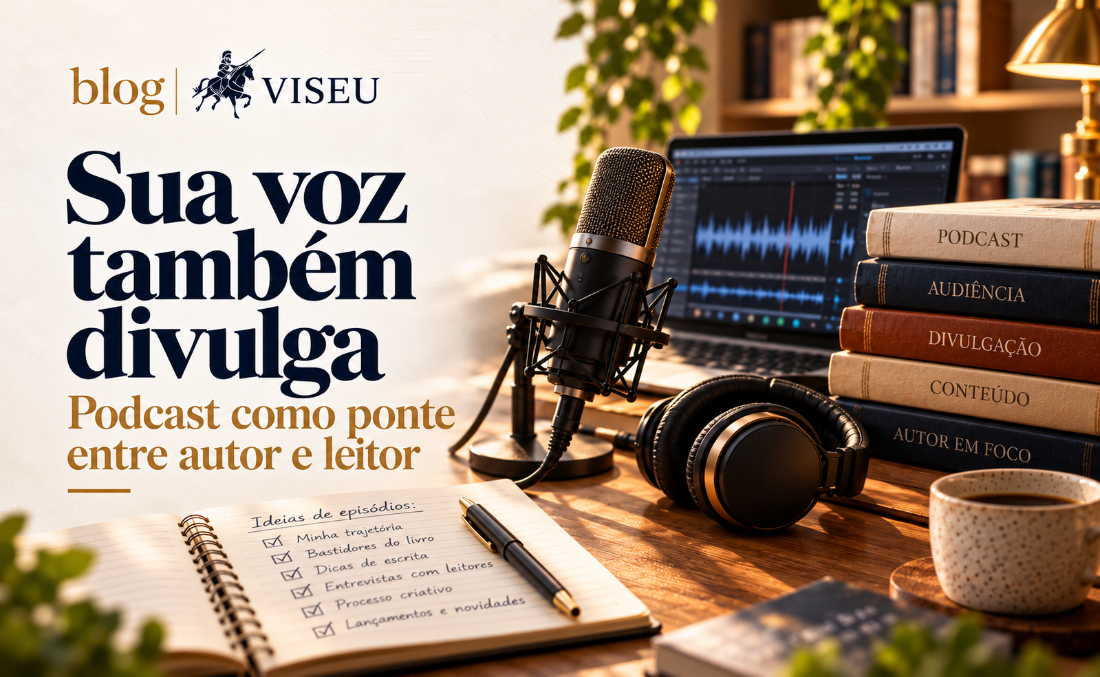 Podcast para autores: crie seu canal de divulgação