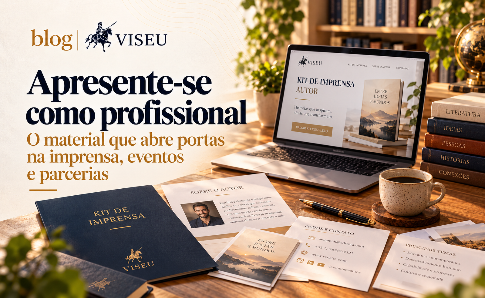 Media kit para autores: como montar e usar